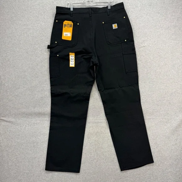 Carhartt B01 Double Front Work Pants Mens 40x34 Black Loose Fit Firm Duck NWT - Picture 2 of 14